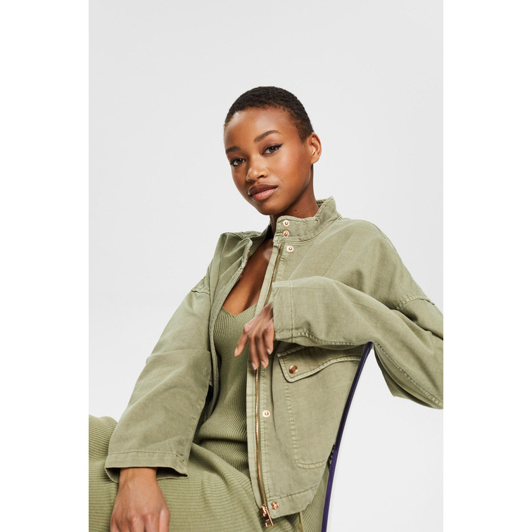 CHAQUETA CORTA CON TENCEL MUJER ESPRIT
