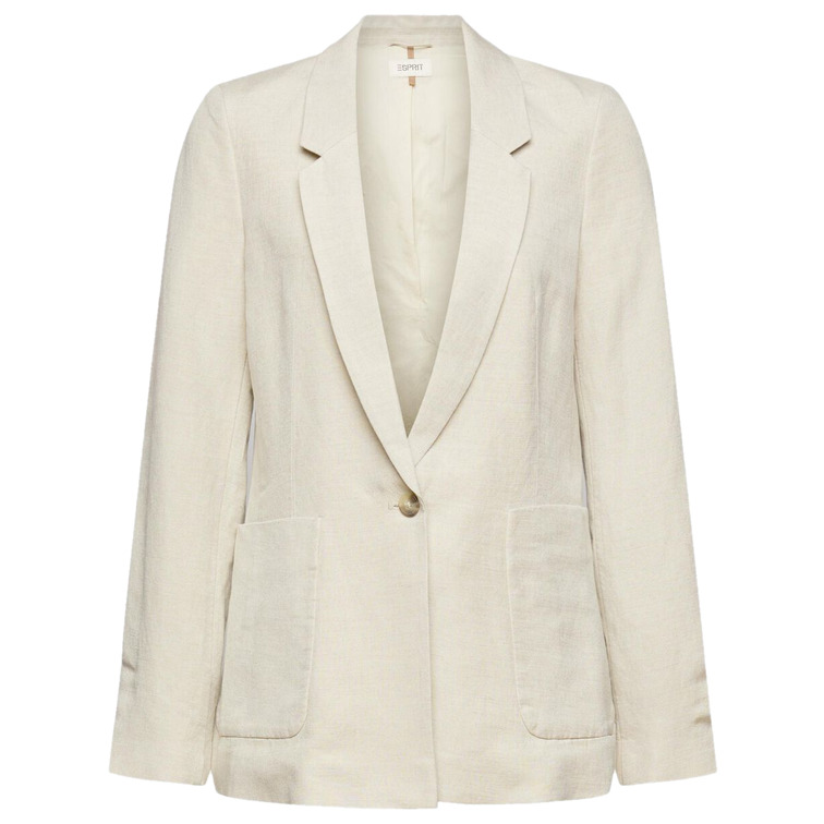 BLAZER EN MEZCLA DE LINO MUJER ESPRIT