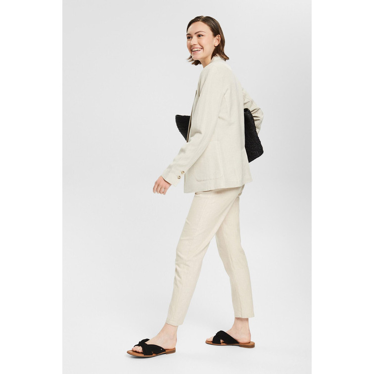 BLAZER EN MEZCLA DE LINO MUJER ESPRIT