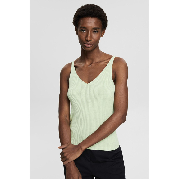 TOP CON ACABADO ACANALADO MUJER ESPRIT