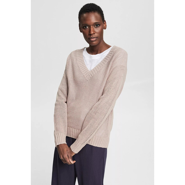 JERSEY EN MEZCLA DE LINO MUJER ESPRIT