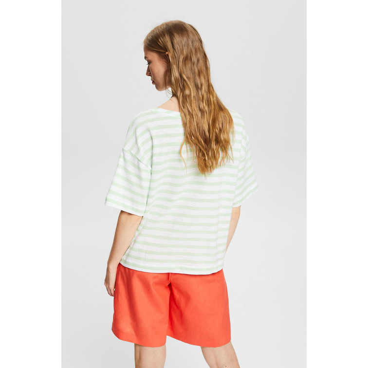 CAMISETA CON DISEÑO DE RAYAS MUJER ESPRIT