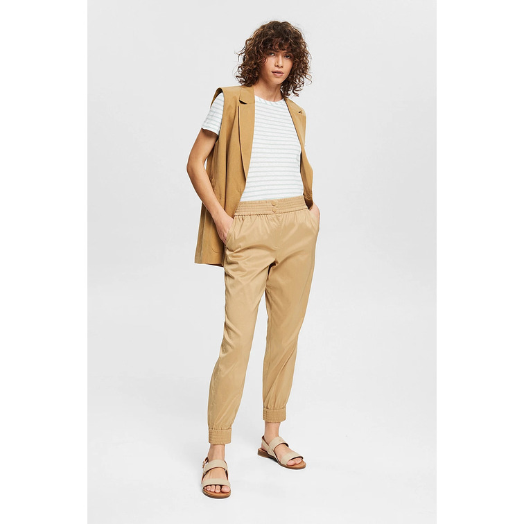CAMISETA A RAYAS EN MEZCLA DE LINO MUJER ESPRIT