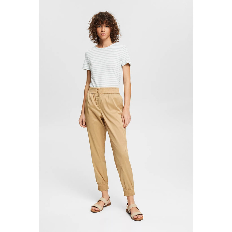 CAMISETA A RAYAS EN MEZCLA DE LINO MUJER ESPRIT