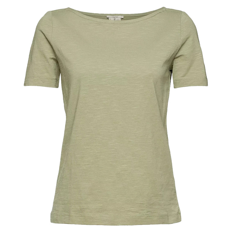 CAMISETA CON CUELLO BARCO MUJER ESPRIT