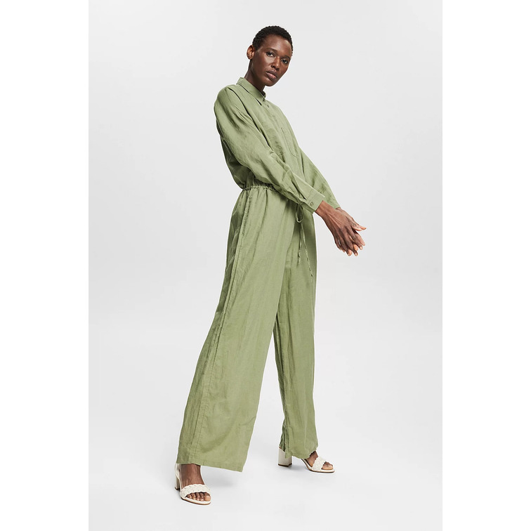 MONO AMPLIO EN MEZCLA DE LINO MUJER ESPRIT