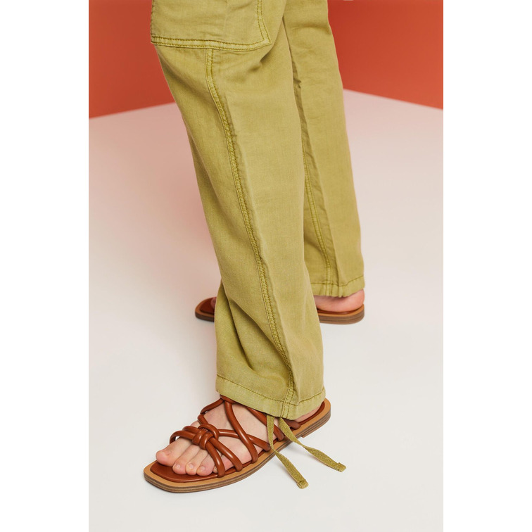PANTALÓN CARGO EN MEZCLA DE LINO MUJER ESPRIT