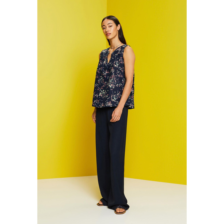 BLUSA SIN MANGAS EN MEZCLA DE LINO MUJER ESPRIT