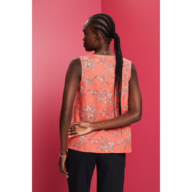 BLUSA SIN MANGAS EN MEZCLA DE LINO MUJER ESPRIT