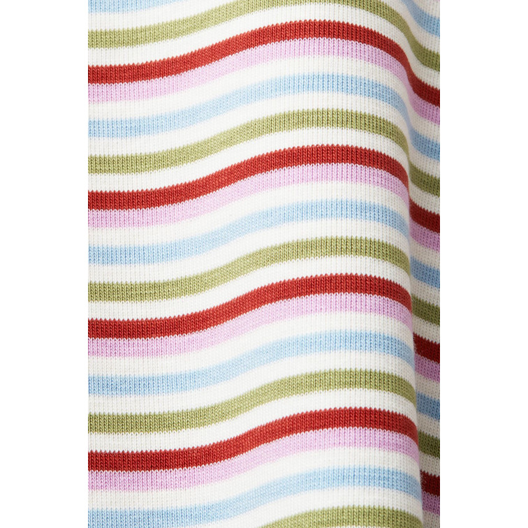 CAMISETA DE JERSEY A RAYAS MULTICOLOR MUJER ESPRIT