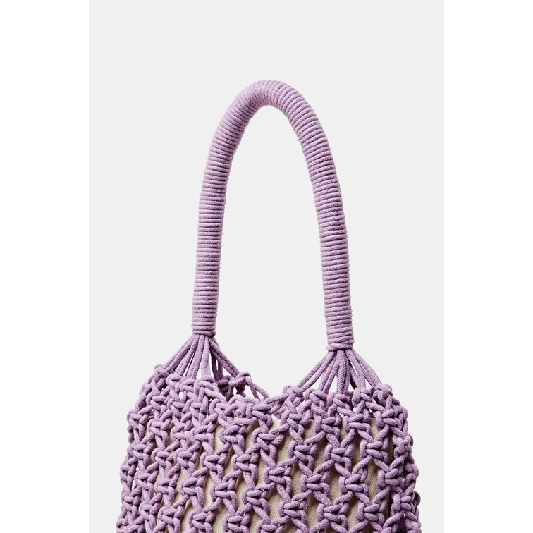 BOLSO DE CROCHET CON FLECOS MUJER ESPRIT