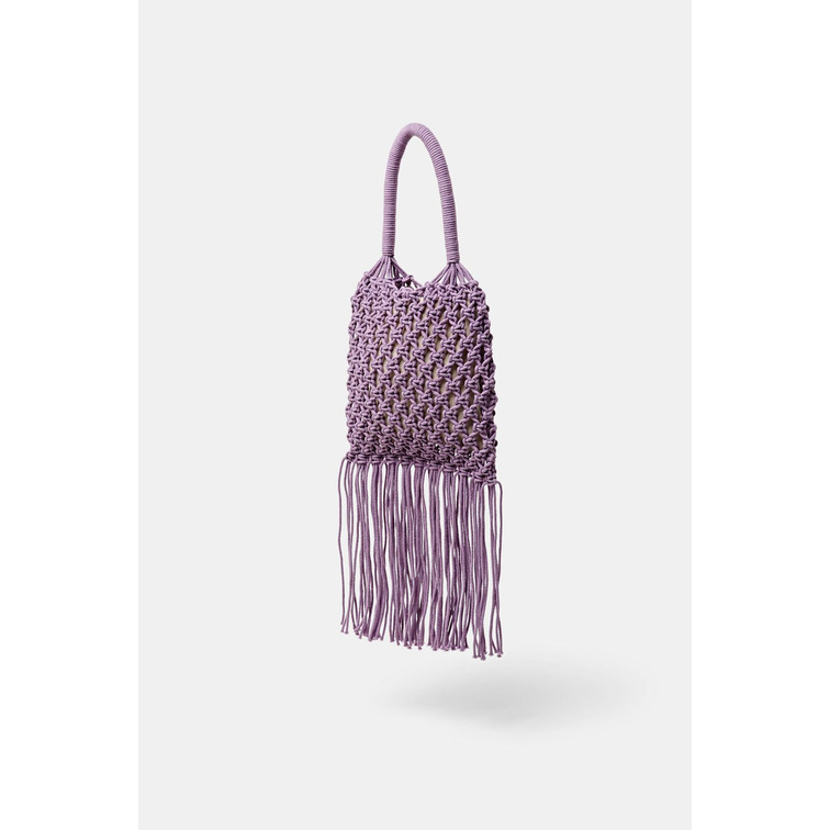 BOLSO DE CROCHET CON FLECOS MUJER ESPRIT