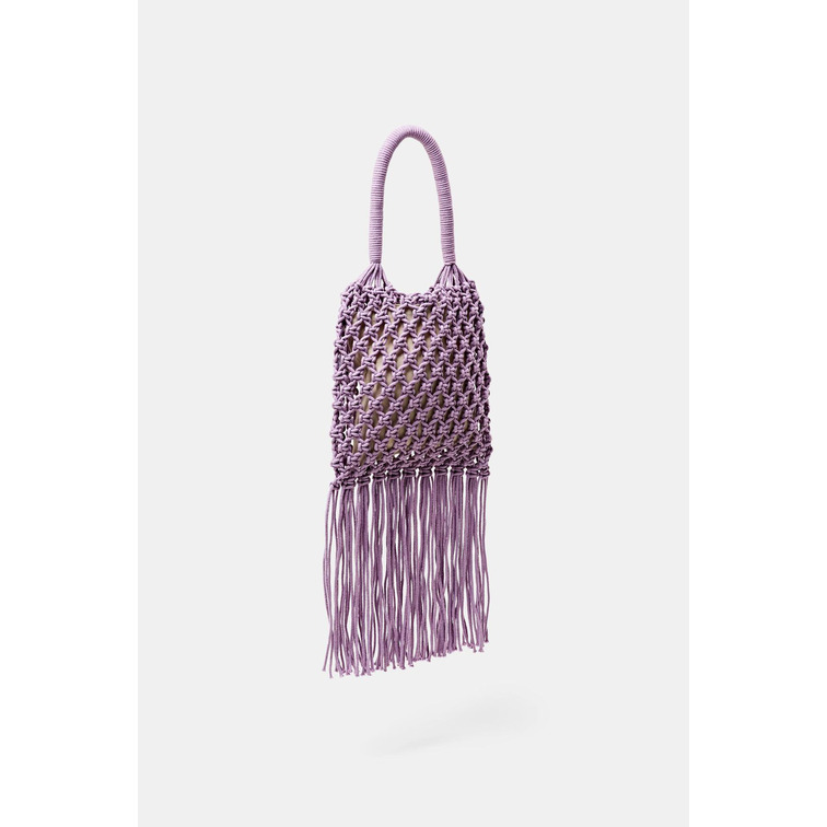 BOLSO DE CROCHET CON FLECOS MUJER ESPRIT
