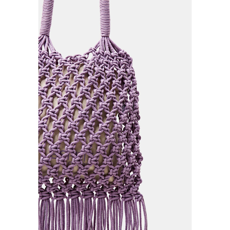BOLSO DE CROCHET CON FLECOS MUJER ESPRIT