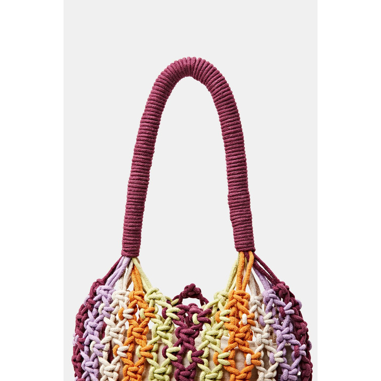 BOLSO DE CROCHET CON FLECOS MUJER ESPRIT