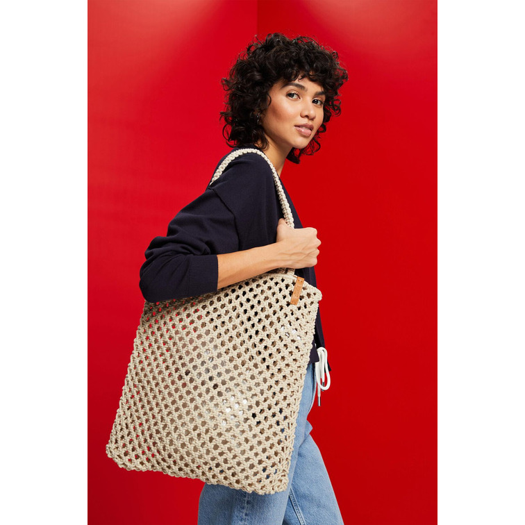 BOLSO SHOPPER DE CROCHET MUJER ESPRIT