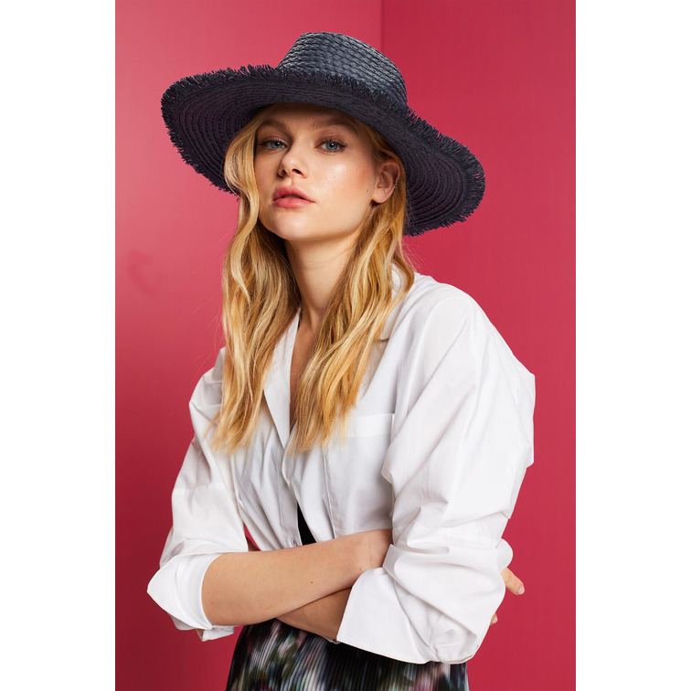SOMBRERO FEDORA DE RAFIA MUJER ESPRIT