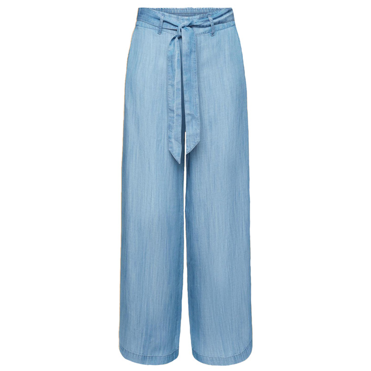 PANTALÓN DE PERNERA ANCHA CON LAZADA MUJER ESPRIT