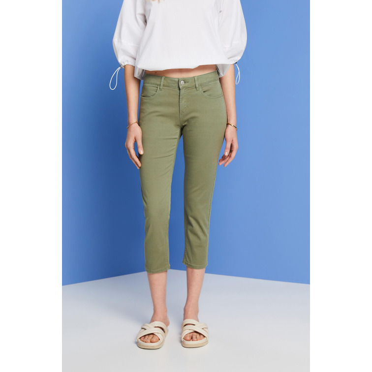 PANTALÓN CAPRI EN ALGODÓN ECOLÓGICO MUJER ESPRIT