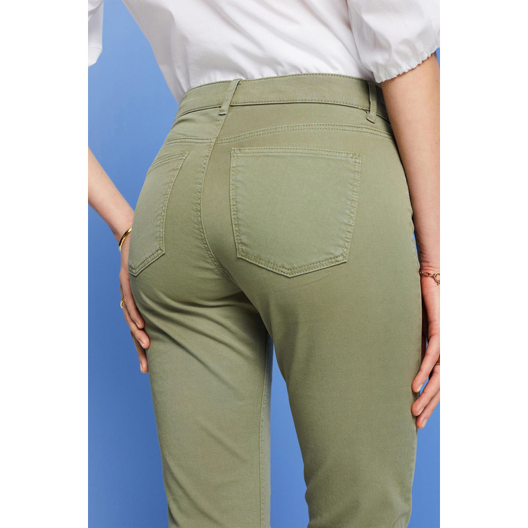 PANTALÓN CAPRI EN ALGODÓN ECOLÓGICO MUJER ESPRIT