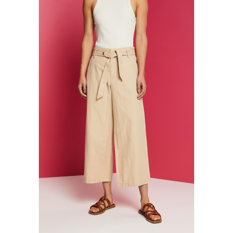PANTALÓN CULOTTE CON LAZADA MUJER ESPRIT