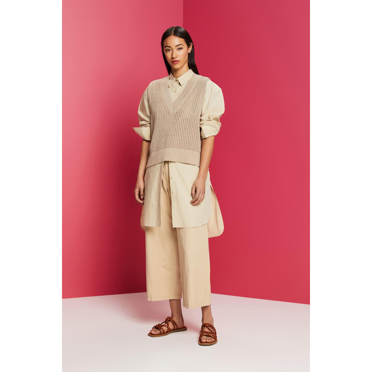 PANTALÓN CULOTTE CON LAZADA MUJER ESPRIT