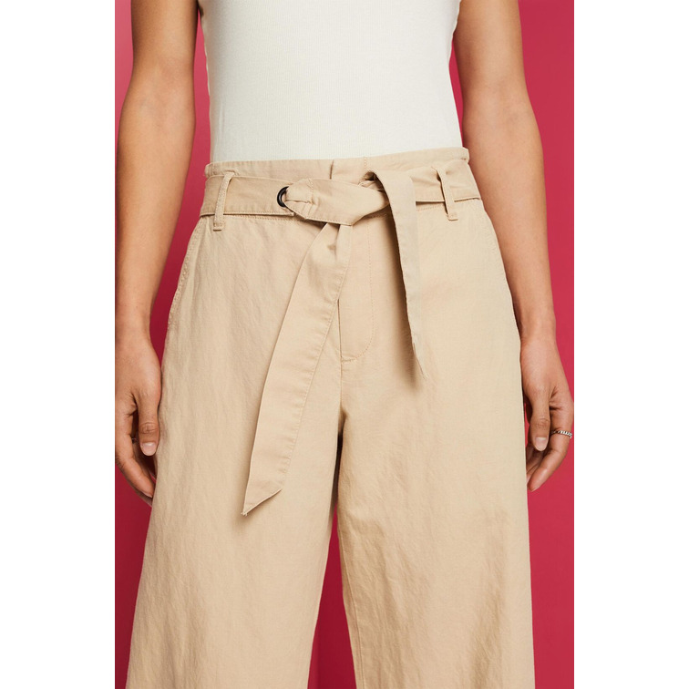 PANTALÓN CULOTTE CON LAZADA MUJER ESPRIT