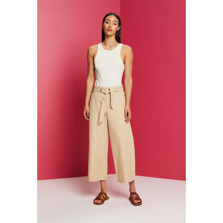PANTALÓN CULOTTE CON LAZADA MUJER ESPRIT