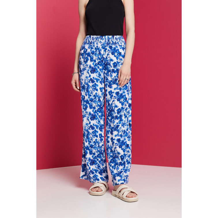 PANTALÓN ANCHO ESTAMPADO MUJER ESPRIT