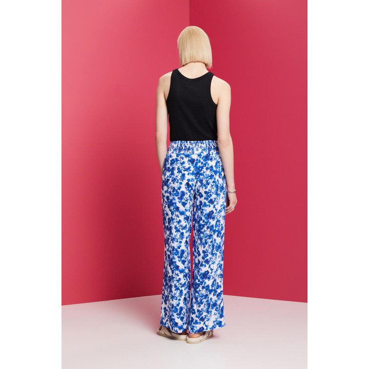 PANTALÓN ANCHO ESTAMPADO MUJER ESPRIT