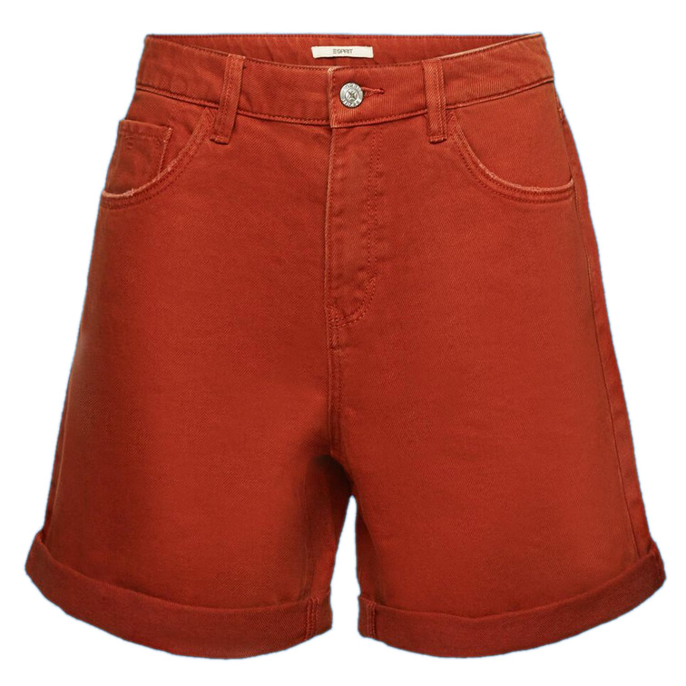 SHORTS DE SARGA DE TIRO ALTO MUJER ESPRIT