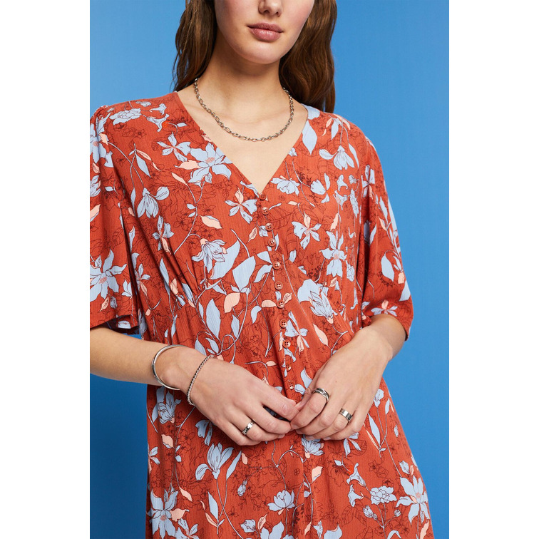 VESTIDO MIDI CON ESTAMPADO ALLOVER MUJER ESPRIT