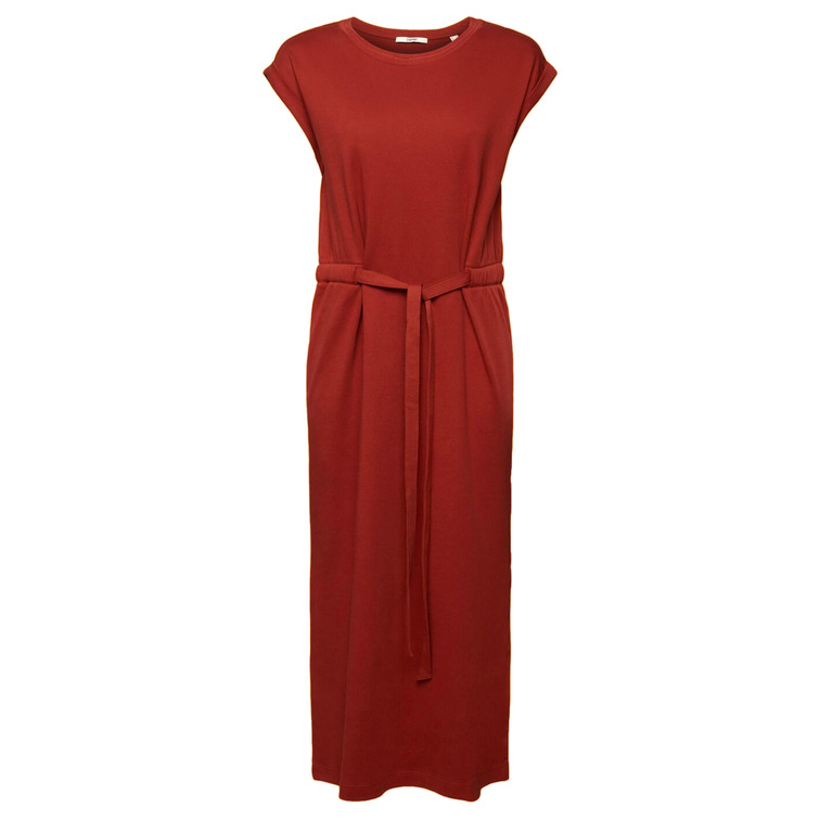 VESTIDO MIDI DE PUNTO CON LAZADA MUJER ESPRIT