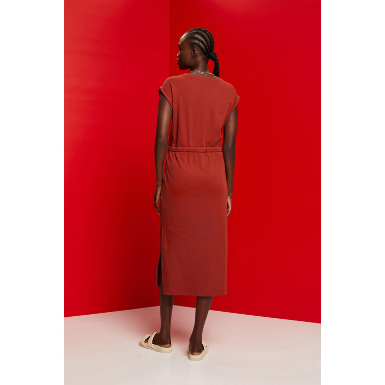 VESTIDO MIDI DE PUNTO CON LAZADA MUJER ESPRIT