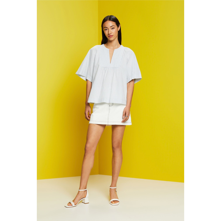 BLUSA CON ESTAMPADO A RAYAS MUJER ESPRIT