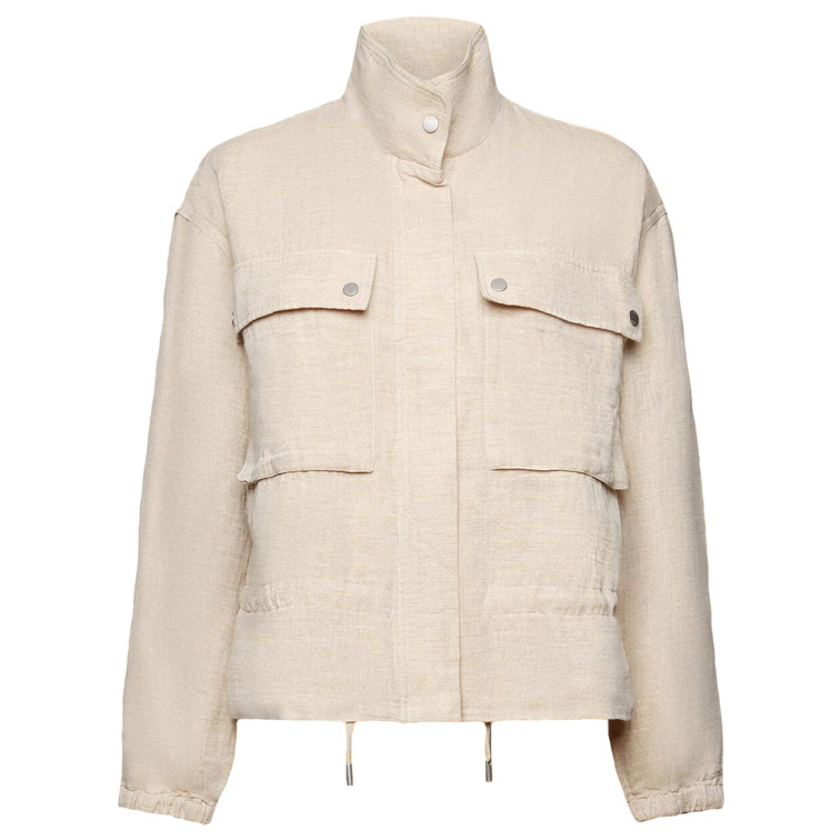 CHAQUETA LIGERA EN MEZCLA DE LINO MUJER ESPRIT