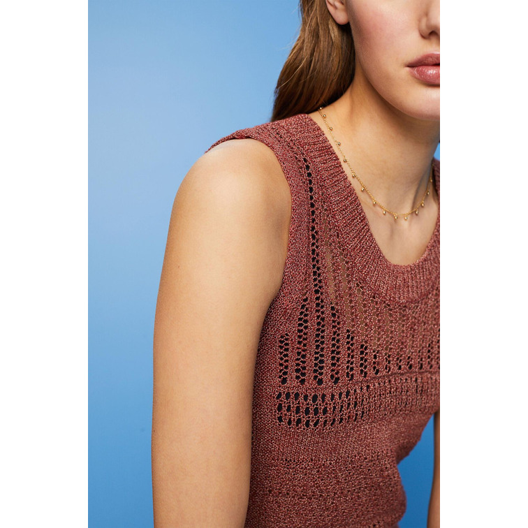 JERSEY DE PUNTO MOULINÉ SIN MANGAS MUJER ESPRIT