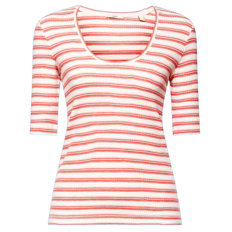 CAMISETA DE CANALÉ CON DISEÑO DE RAYAS MUJER ESPRIT