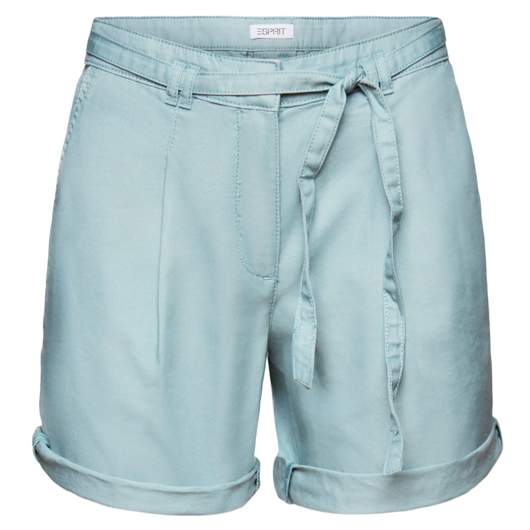 PANTALÓN CORTO DE SARGA CON CINTURÓN MUJER ESPRIT