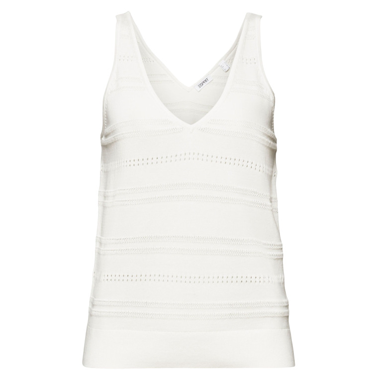 TOP JERSEY CON CUELLO PICO MUJER ESPRIT