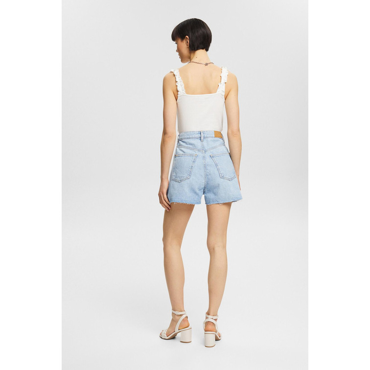 SHORT VAQUERO CON EFECTOS ROTOS MUJER ESPRIT