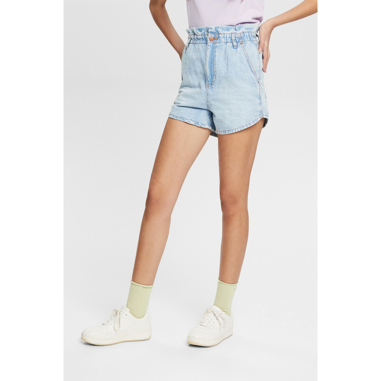 SHORT ELÁSTICO CINTURA PAPER BAG MUJER ESPRIT