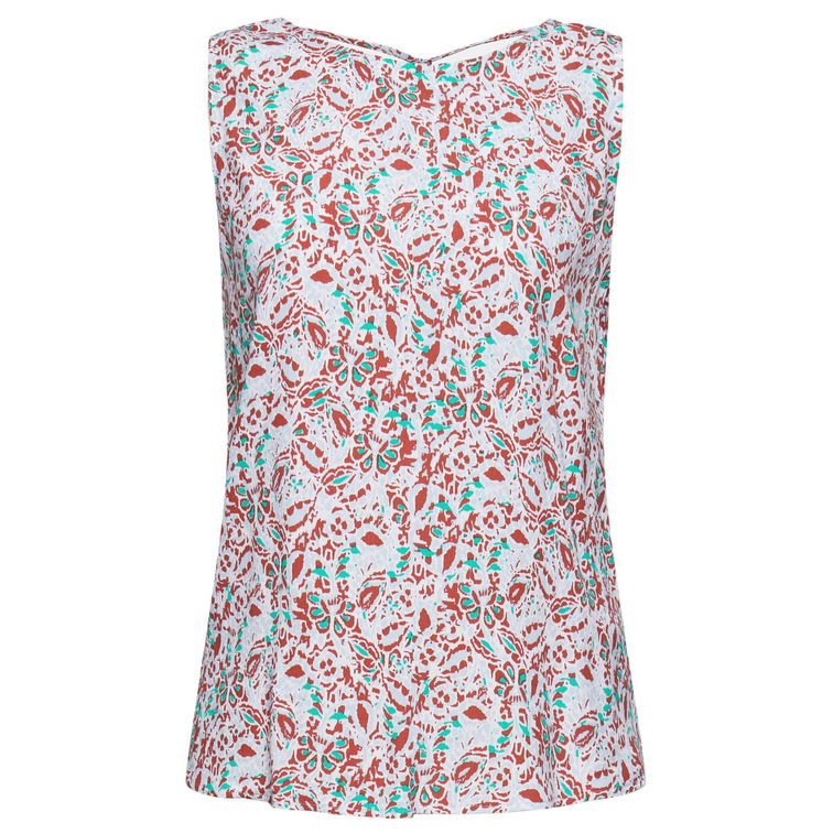 TOP ESTAMPADO CON ESCOTE EN LA ESPALDA MUJER ESPRIT