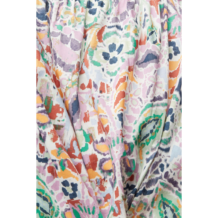 BLUSA ESTAMPADA CON ESCOTE CUADRADO MUJER ESPRIT