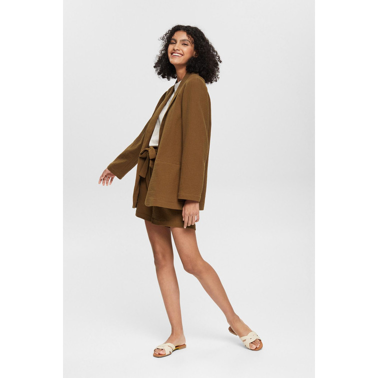 BLAZER SIN FORRO CON EFECTO ARRUGADO MUJER ESPRIT