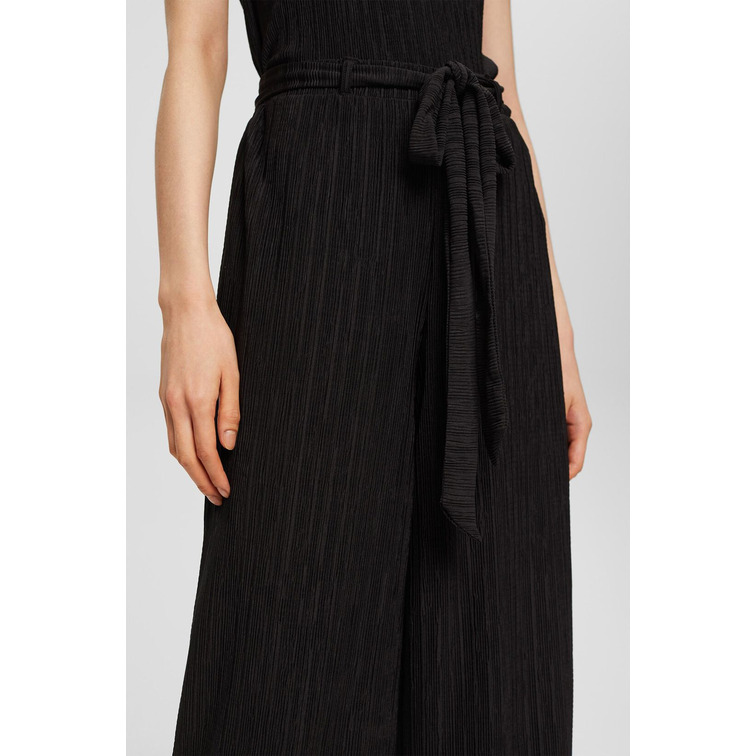 PANTALÓN ANCHO CON ACABADO ARRUGADO MUJER ESPRIT