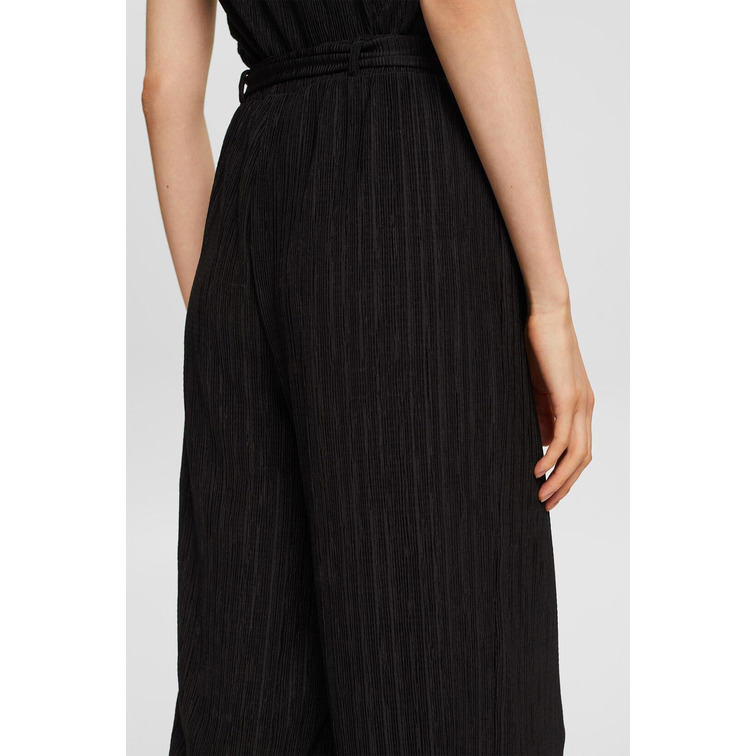 PANTALÓN ANCHO CON ACABADO ARRUGADO MUJER ESPRIT