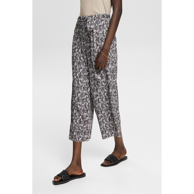 PANTALÓN ESTAMPADO CON EFECTO ARRUGADO MUJER ESPRIT