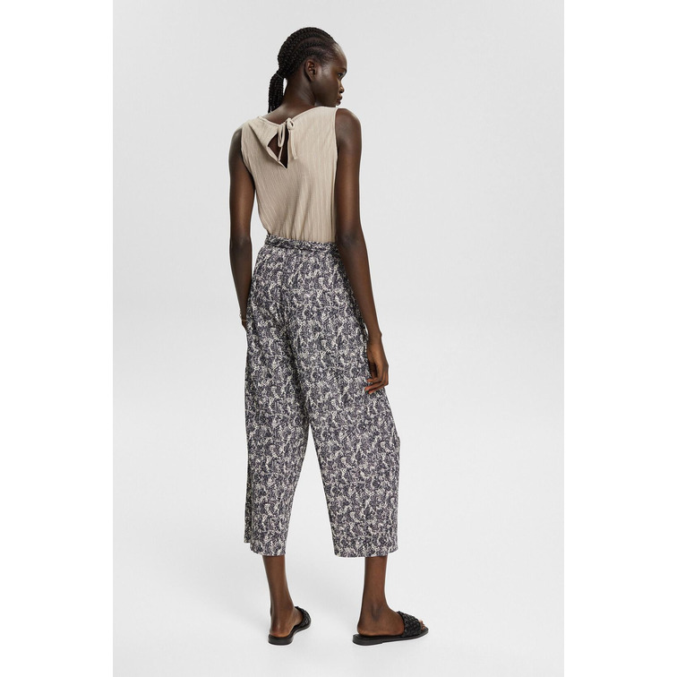 PANTALÓN ESTAMPADO CON EFECTO ARRUGADO MUJER ESPRIT