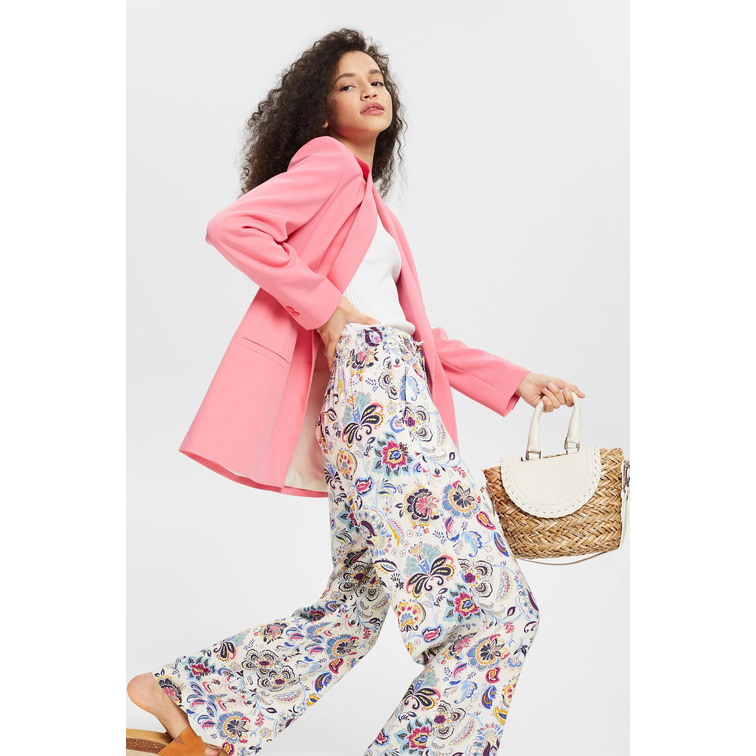 PANTALÓN ANCHO ESTAMPADO MUJER ESPRIT